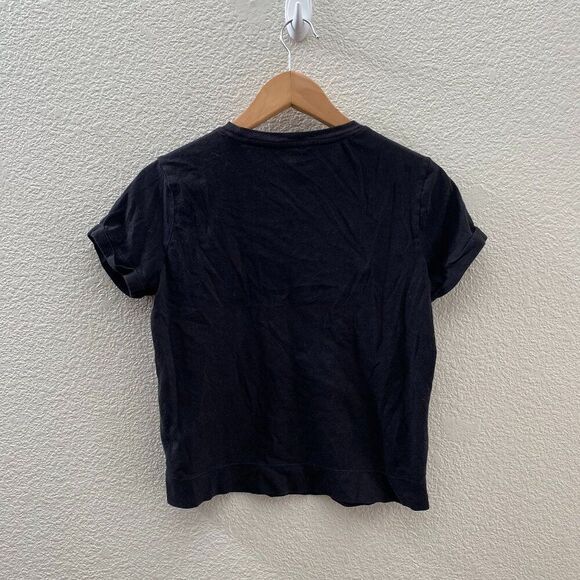 Athleta Organic Daily Pocket Tee T-Shirt XS Extra Small Black Color 486700 - Picture 3 of 3